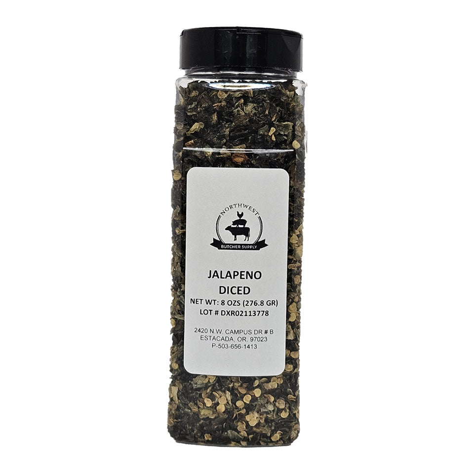 Jalapeno Pepper — 1/4 Diced (8oz bottle)
