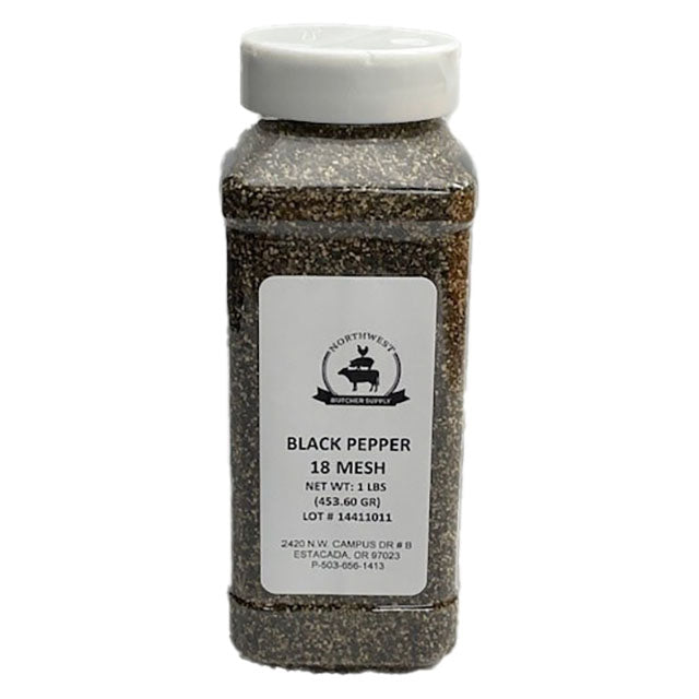 Black Pepper — 18 Mesh (1lb jar)