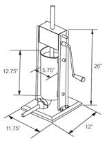 Economy Hand Crank Sausage Stuffer