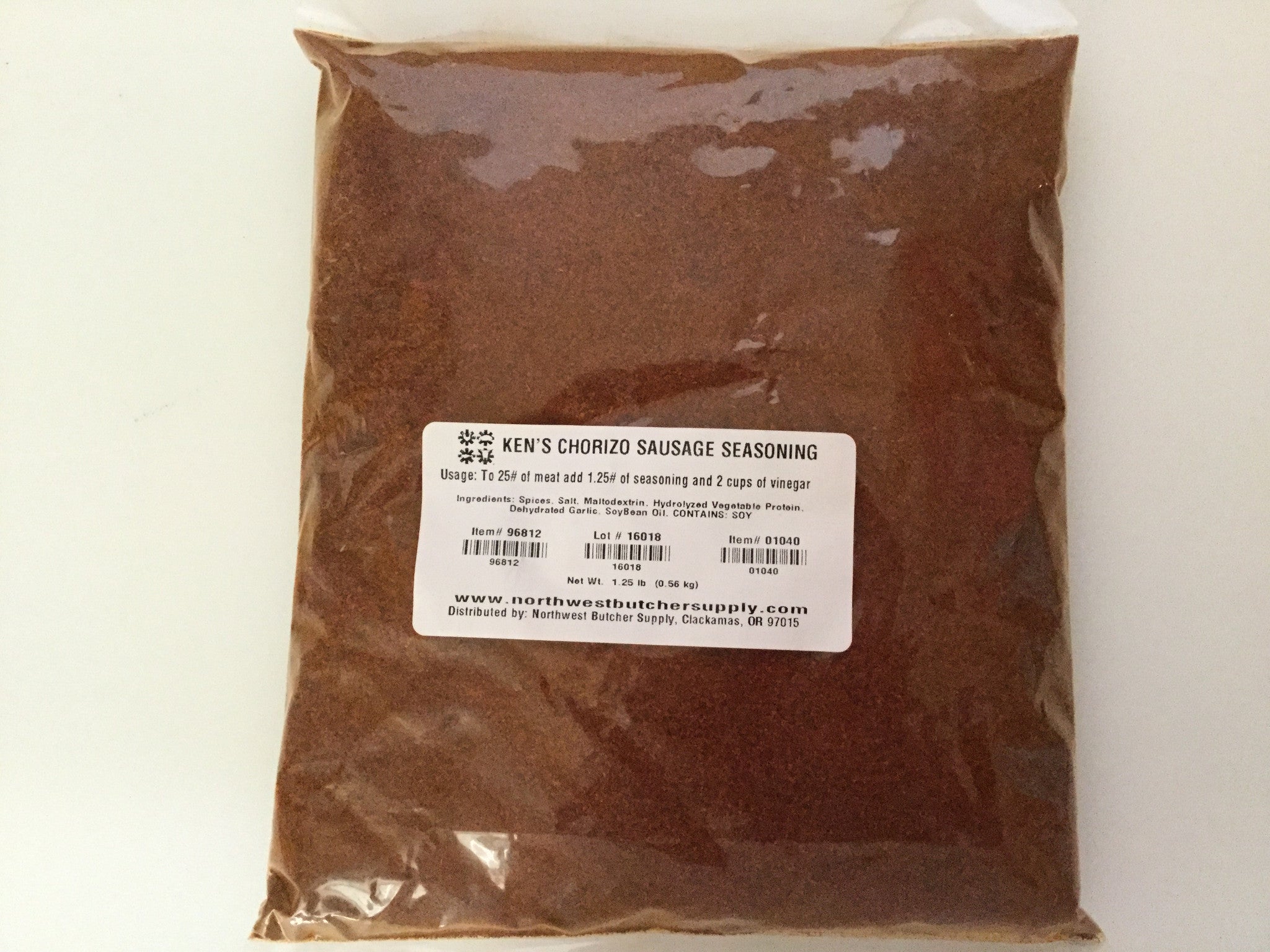 Ken's Chorizo Seasoning (1.25 lb pack)