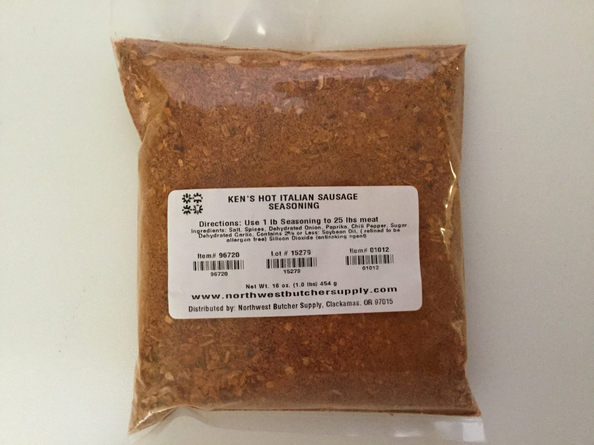 Ken's Hot Italian Sausage Seasoning (1 lb pack)