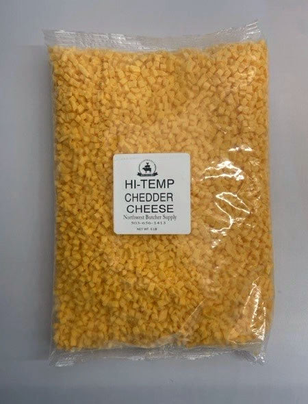 Hi-Temp Cheddar Cheese — 1/4" Diced — 5lb Bag