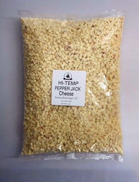 Hi-Temp Pepper Jack Cheese — 1/4" Diced — 5lb Bag