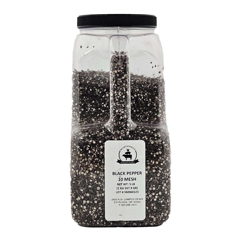 Black Pepper — 10 Mesh (5lb Jar)