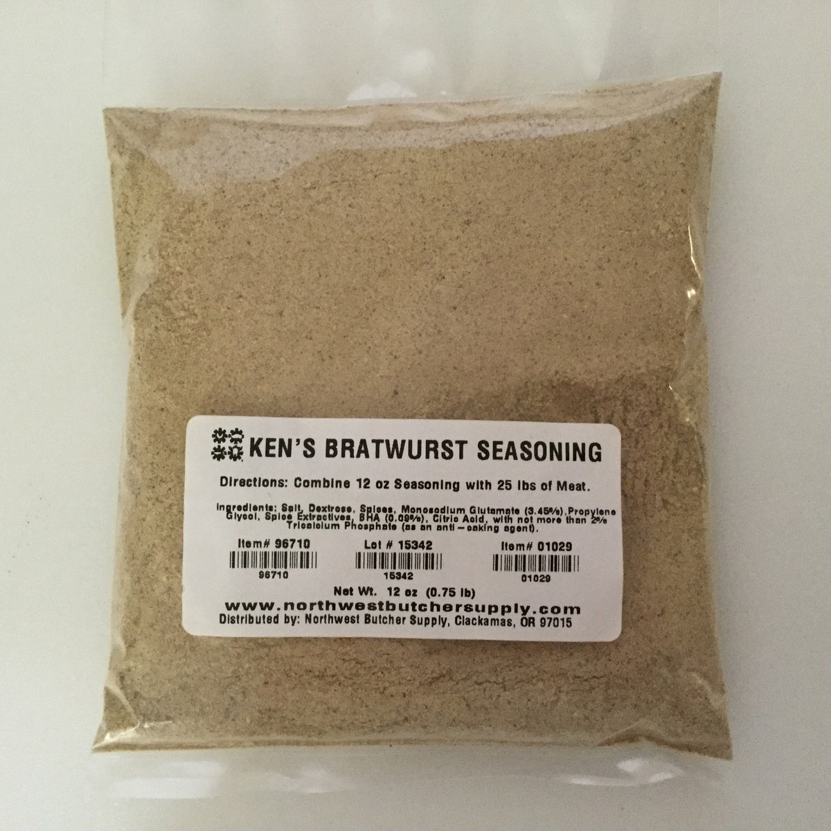 Kent Bratwurst Seasoning - No Salt/No MSG - Kent Butchers' Supply Co.